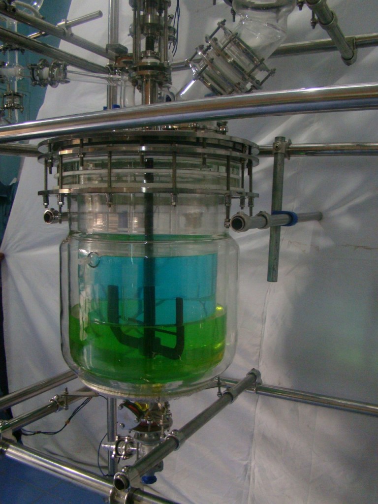 Jacketed glass reactors